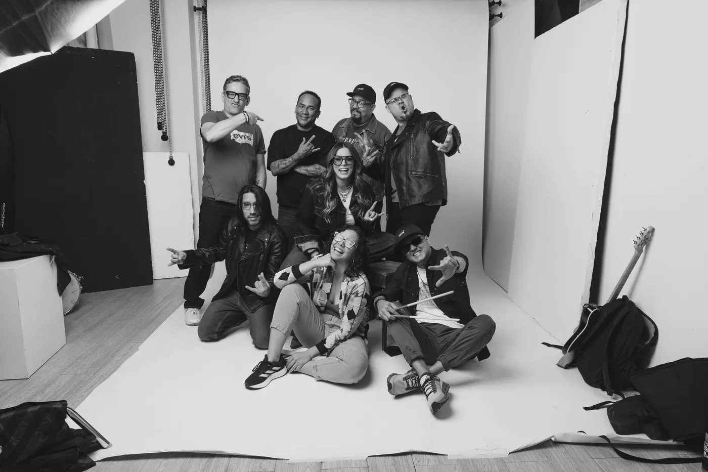 Backstage de una producción de Happy Rock Star